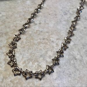 Star Chain Silver Necklace Choker Links